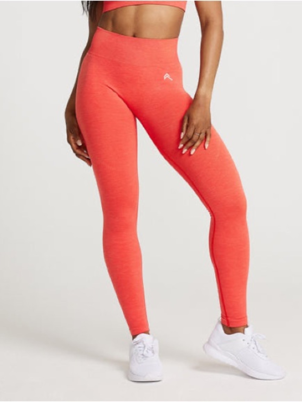 Oner Active Classic Seamless Leggings Coral Marl Size: M - Long